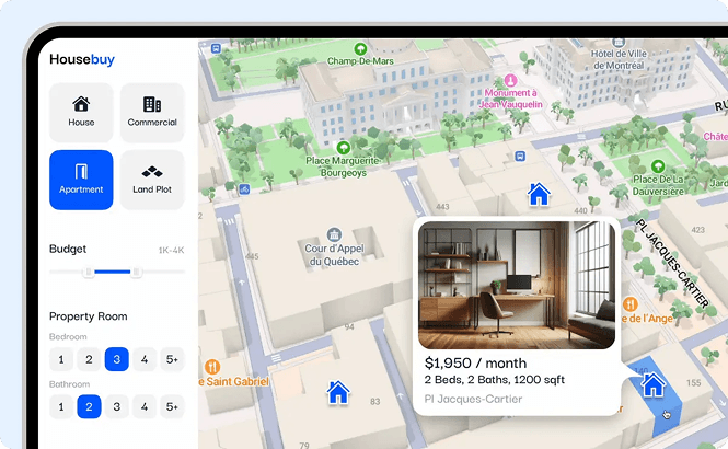 Simplified system for building interactive listings